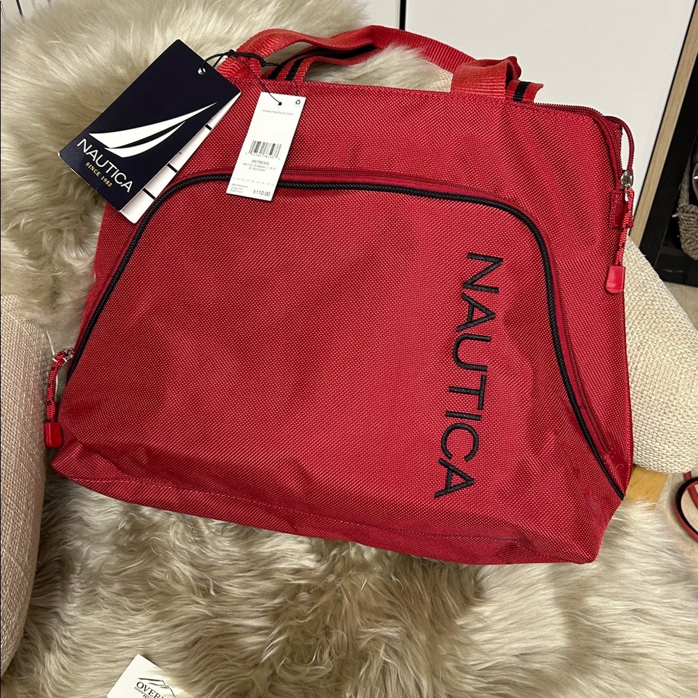 Nautica Bold Red Carry Bag